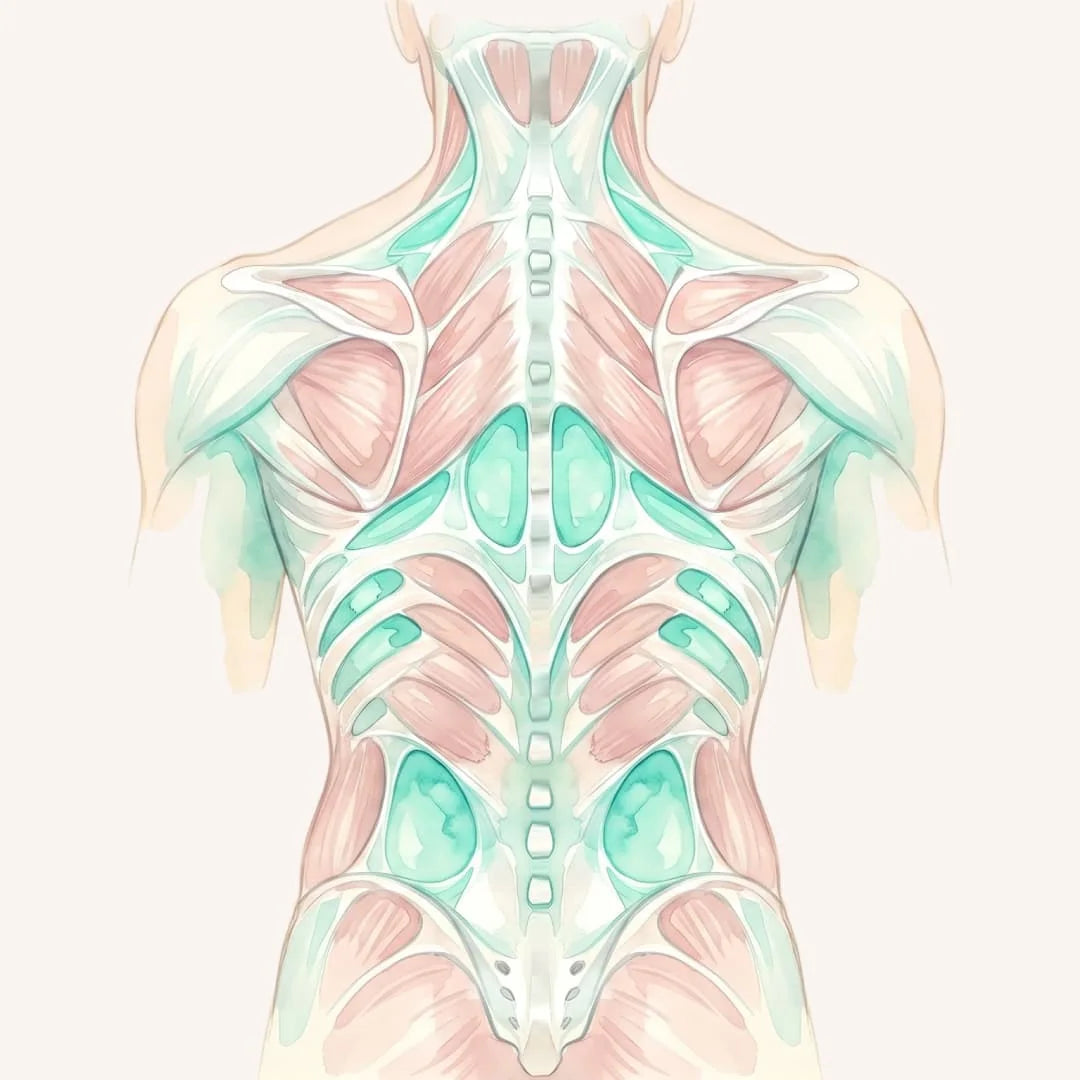 The same back with soft, released fascia