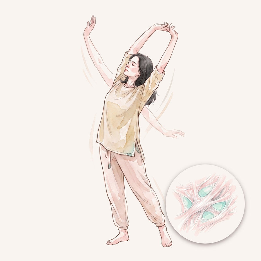 your body starts to move again.